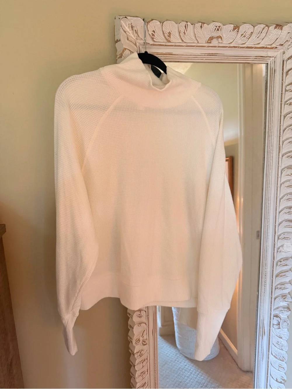 ALO Waffle Weekend Escape Mock Neck Long Sleeve
